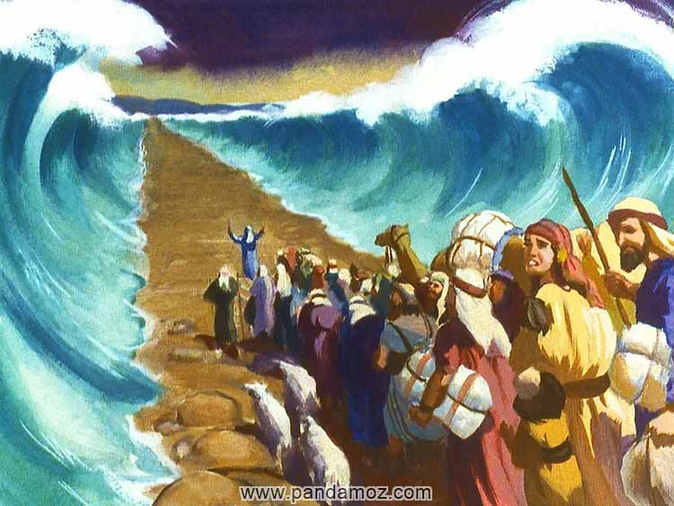 عکس رودخانه نیل و نجات یاران حضرت موسی پیامبر و غرق شدن فرعونیان